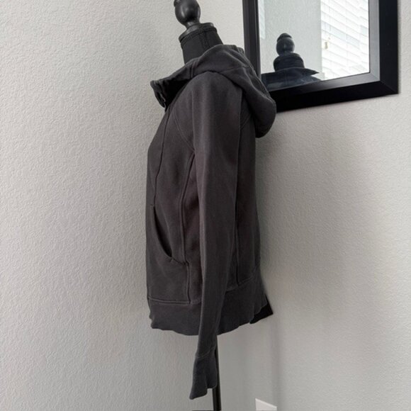 LULULEMON Scuba Full Zip Hoodie Sweatshirt Black Sz 10 - Picture 6 of 14